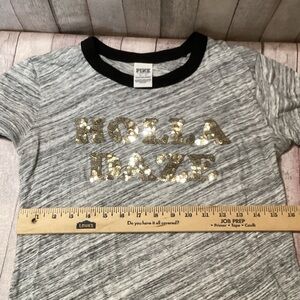 Holla daze pink brand t shirt